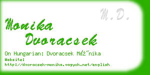 monika dvoracsek business card